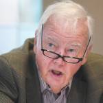 Former Gov. Frank Murkowski speaks on a range of subjects during an interview with the Juneau Empire on Thursday, May 9, 2019. (Michael Penn | Juneau Empire)