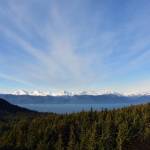 The Chilkat Mountains across Lynn Canal from the western end of the mine facility on Monday, Oct. 14, 2019. (Peter Segall | Juneau Empire)