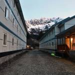 Dormitories at the Kensington Mine with Lions Head Mountain in the background on Monday, Oct. 14, 2019 (Peter Segall | Juneau Empire)