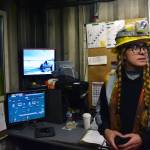Mary Beth Gust, plane plant operator, explains the workings of the plant on Monday, Oct. 14, 2019. (Peter Segall | Juneau Empire)