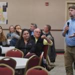 National Forest System Deputy Chief Chris French speaks to a full room During an informational meeting on the U. S. Forest Services Roadless Rule at the Elizabeth Peratrovich Hall on Monday, Nov. 4, 2019. (Michael Penn | Juneau Empire)