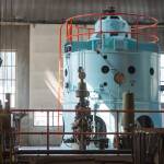 A hydro generator from 1950s is still in use at the Gold Creek Power Plant in this file photo from 2018. (Michael Penn | Juneau Empire)