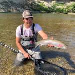 Courtesy Photo | Triston Chaney                                Triston Chaney holds a Bristol Bay rainbow trout.