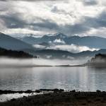 Early morning fog hangs over Auke Bay on Aug. 6, 2020. (Courtesy Photo / Kenneth Gill, gilfoto)