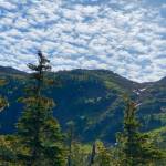 Farewell Ridge with formations of mackerel clouds above as seen on July 3, 2020. (Courtesy Photo | Denise Carroll)