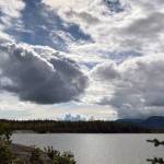 Cumulus and cumulonimbus clouds over Gastineau channel on July 23, 2020.(Courtesy Photo/Denise Carroll)