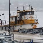 The derelict tug Lumberman is scheduled for disposal by at-sea scuttling in mid-October, said Juneau harbormaster Matt Creswell, Sept. 9, 2020. (Ben Hohenstatt / Juneau Empire)