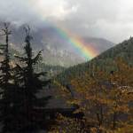 A rainbow is seen near Perseverance Valley on Oct. 7. (Courtesy Photo / Sandy R. Williams)