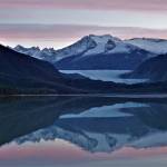 A sunrise is seen at Mendenhall Glacier on Oct. 17. (Courtesy Photo / Linda Shaw)