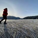 A person makes their way along the Mendenhall Wetlands Trail in early November. (Courtesy Photo / Deana Barajas)