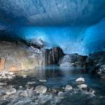 This ice cave shot was taken on Oct. 24 out at Eagle Glacier. The recent cold, dry snap allowed the canyon to become passable up to the ice cave.(Courtesy Photo /Cheryl Fellman,)