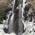 The splash from these twin falls creates a lacy, icy border as seen on N. Douglas Highway on Nov. 14. (Courtesy Photo / Denise Carroll)