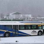 Capital Transit received its first electric bus, seen here, on Dec. 16, 2020. The bus will enter active service in February. (Courtesy photo / City and Borough of Juneau)