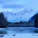 Mendenhall Glacier and Towers and Mount Wrather as seen from a Dredge Lake trail on Jan. 2. (Courtesy Photo / Denise Carroll)