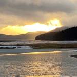 Suddenly in a dark gray sky an explosion of sunlight appeared in the northwest while on the dike trail on Feb. 21, 2021. (Courtesy Photo / Denise Carroll)