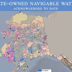 This screenshot of a presentation included in a Friday afternoon news conference shows state-owned waterways. (Screenshot)