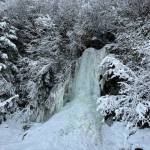 A North Douglas waterfall had turned to ice of Dec. 23. (Courtesy Photo / Bill Andrews)
