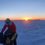 Jay Cable of Fairbanks rides between the villages of Koyuk and Elim on his recent journey from Knik to Nome. (Courtesy Photo / Jamie Hollingsworth)