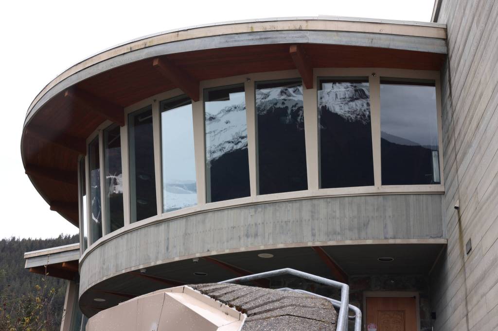 The Mendenhall Glacier Visitor Center awaits tourists and other people early Friday morning. The center is poised to see expansion and renovation under a proposal to overhaul the heavily visited recreation area surrounding the Mendenhall Glacier. (Ben Hohenstatt / Juneau Empire)