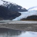 The Mendenhall Glacier and surrounding area is seen under an overcast sky on May 12. A federal order published Friday bans mineral extraction activities such as mining in an expanded area of land surrounding the glacier for the next 20 years. (Ben Hohenstatt / Juneau Empire File)