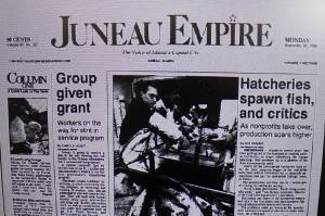 The front page of the Juneau Empire on Sept. 26, 1994. (Mark Sabbatini / Juneau Empire)