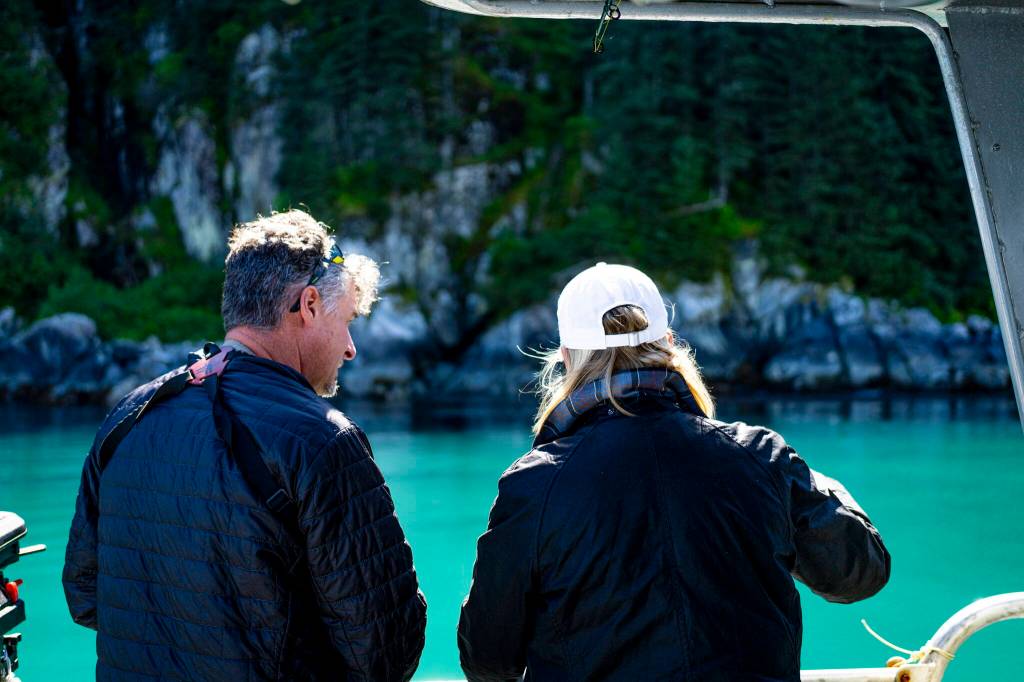 Economic development is about supporting areas that matter to our communities like tourism, fishing, outdoor recreation, energy– while maintaining a sense of place and culture. Pictured is a visit to Denny Corbins fishing lodge near Lisianski Inlet. (Photo by Bethany Goodrich)