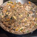Cooked Chinese-style fried rice. (Photo by Patty Schied)