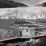 Mendenhall Glacier Visitor Center during construction. (Courtesy of MRV Architects)