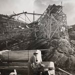 Mendenhall Glacier Visitor Center during construction. (Courtesy of MRV Architects)