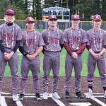 Ketchikan's seniors were honored during the Crimson Bears baseball senior night against Ketchikan on Saturday at Adair-Kennedy Memorial Park. (Klas Stolpe / Juneau Empire)