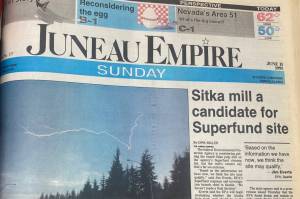 The front page of the Juneau Empire on June 11, 1995. (Natalie Buttner / Juneau Empire)
