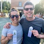 Douglas Alisha Falberg and Adam Moser  team Crazy As  placed third in the two-person mixed team category at last Saturdays Kluane to Chilkat International Bike Relay. They also placed 26th overall out of 284 teams. (Klas Stolpe / Juneau Empire)