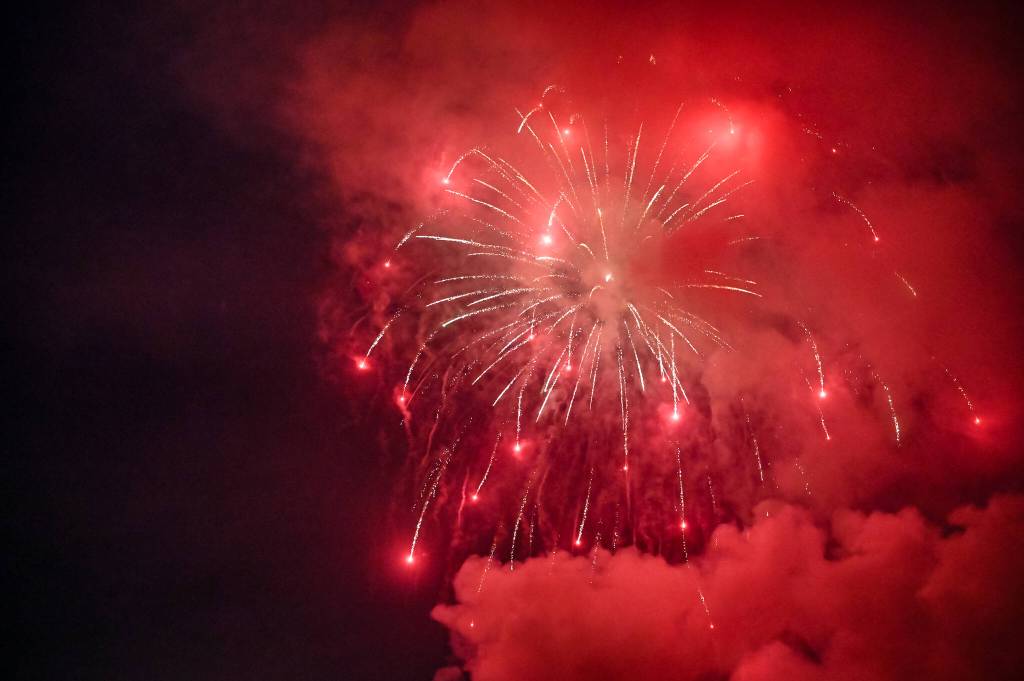 The fireworks are set off after midnight on Friday, July 4<ins>, 2025</ins>. (Jasz Garrett / Juneau Empire)