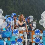 The Royal Wedding Band performs live during the 2025 downtown Juneau Fourth of July parade. Members of the band include Taylor Vidic, Allan Young, Tim Powers, David Elrod and Jason Hort. (Natalie Buttner / Juneau Empire)