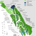 Southeast Alaska village and land ownership map showing Hoonah in relation to Juneau. (Source: Juneau Economic Development Council, 2010)
