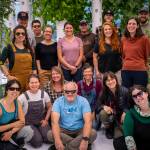 Sustainable Southeast Partnership Catalysts, representing communities and focus areas, gathered this August in Hoonah to identify synergies in work and tour important community projects including Hoonahs brand new community greenhouse. (Photo Bethany Goodrich)