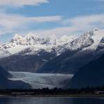 The Mendenhall Towers and Mendenhall Glacier are pictured from False Outer Point on Douglas Island on Sept. 29, 2025.
