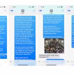 Photo by Nathaniel Herz/Northern Journal
Text messages between Alaska Gov. Mike Dunleavy and President Donald Trump.