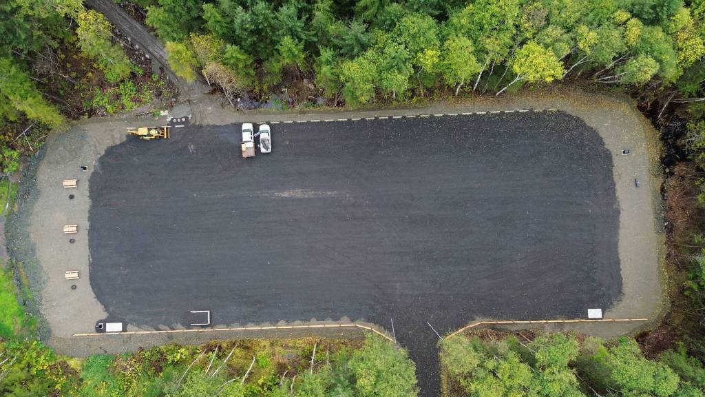 Photos courtesy of Trail Mix, Inc.
Aerial view of the initial stage of construction.