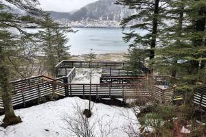 Homestead Park, a popular downtown Juneau viewpoint, has reopened to the public. (City and Borough of Juneau)