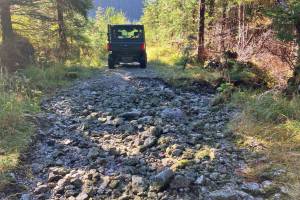 The U.S. Department of Agriculture Forest Service is collaborating with Sitka Trail Works to improve the multi-use road and trail network on the Kruzof Island Motorized Use Trail System, with work set to begin on May 28. (USDA Forest Service)
