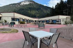 The Alaska Department of Family and Community Services (DFCS) is set to celebrate the revitalized Chilkat Plaza at Juneau Pioneers Homes with a grand reopening and ribbon cutting event next week. (DFCS Public Information Team)
